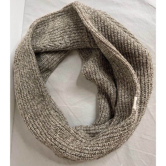 Vans Women's Infinity Scarf Brown Heathered Wrap Lightweight Knit Winter - Picture 2 of 9
